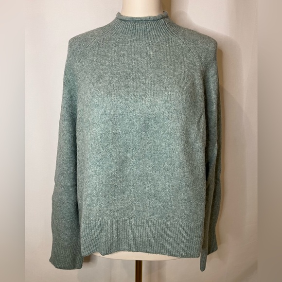 J.Crew Rollneck™ sweater in Supersoft yarn in heather blue smoke - Picture 4 of 6